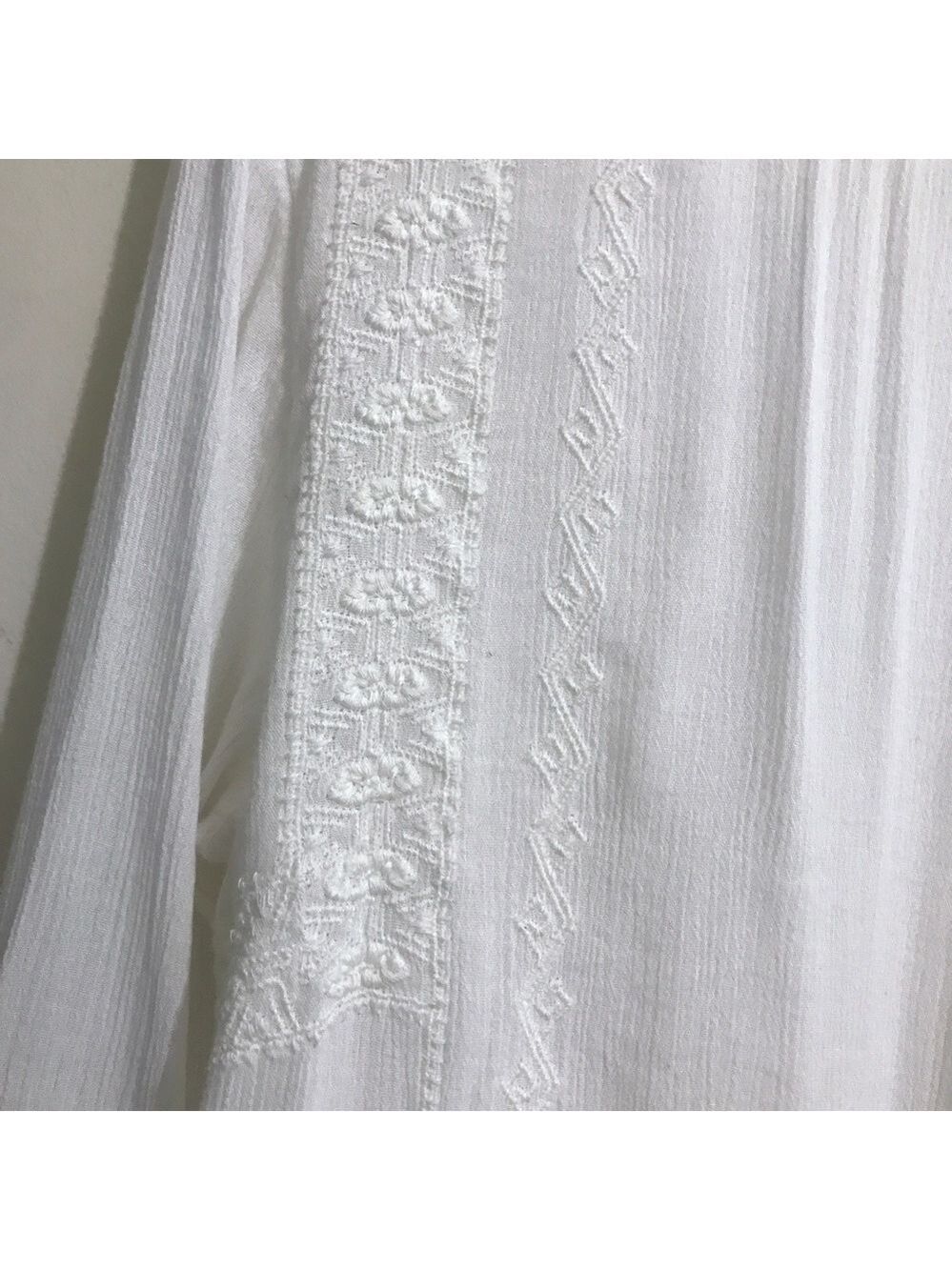 Caslon Long Sleeve Slip Over Blouse w/ Embroidery - Picture 6 of 12
